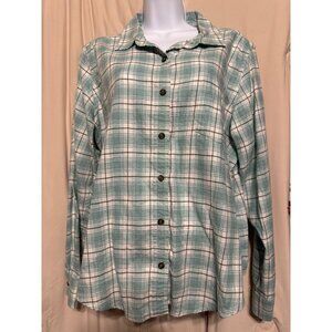 Pendleton Women's Blue/White Flannel XL Cotton